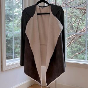 Boutique Faux Suede and Fur Jacket